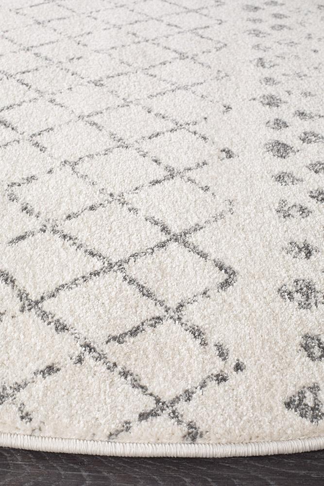 Oasis Cream Tribal Round RugOAS-454-WHT-150X150Rugtastic