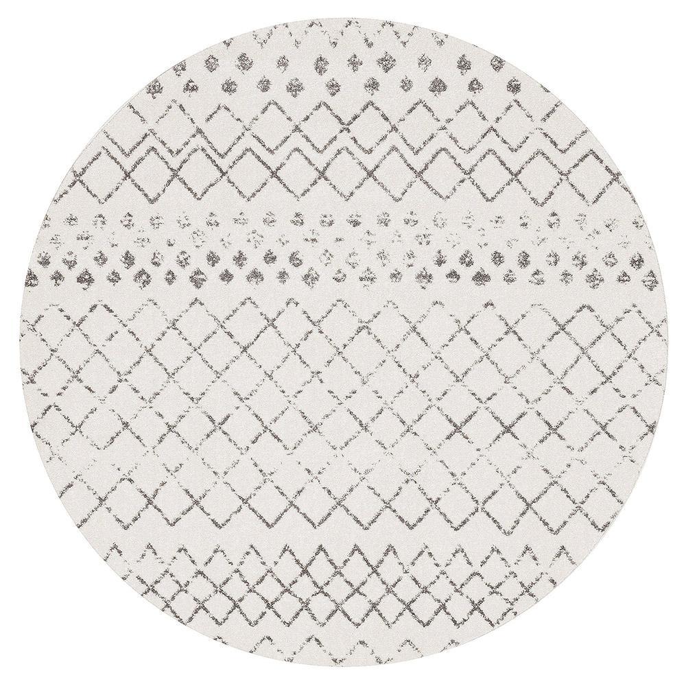 Oasis Cream Tribal Round RugOAS-454-WHT-150X150Rugtastic