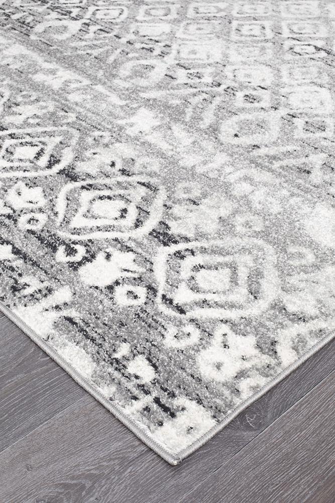 Oasis Dark Grey Tribal RugOAS-451-DGRY-230X160Rugtastic