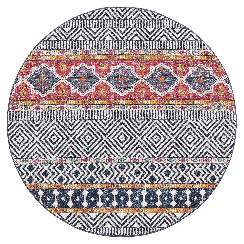 Oasis Multi Tribal Round RugOAS-455-MUL-150X150Rugtastic