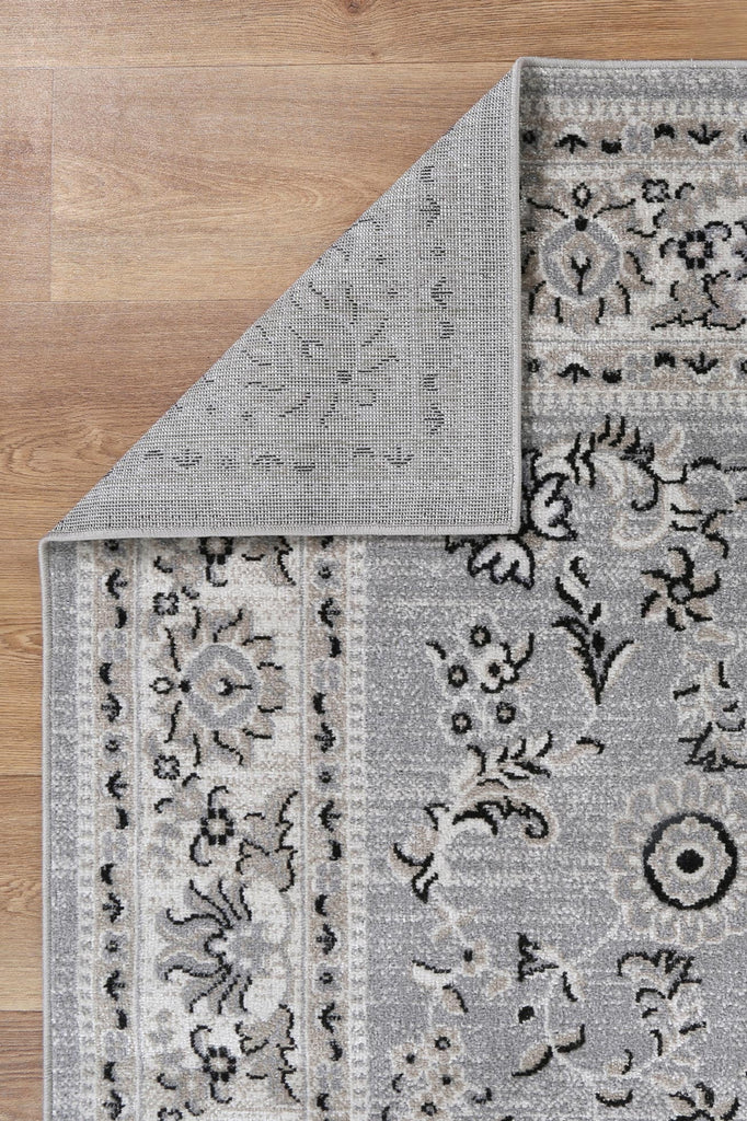 Oprah Hamburg Grey Traditional Soft RugOPOR12010Rugtastic