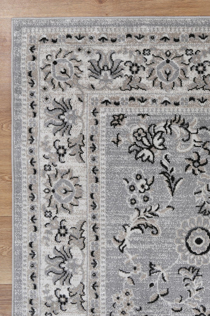Oprah Hamburg Grey Traditional Soft RugOPOR12010Rugtastic