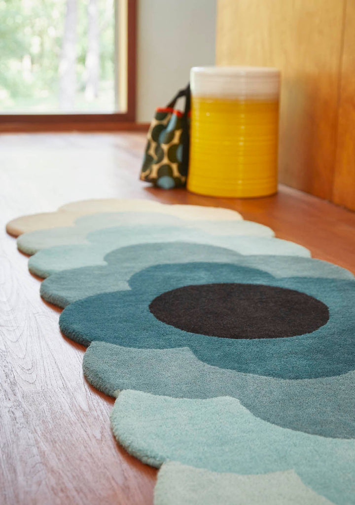 Orla Kiely Optical Flower Teal 061207BC-OK-061207-230X67Rugtastic