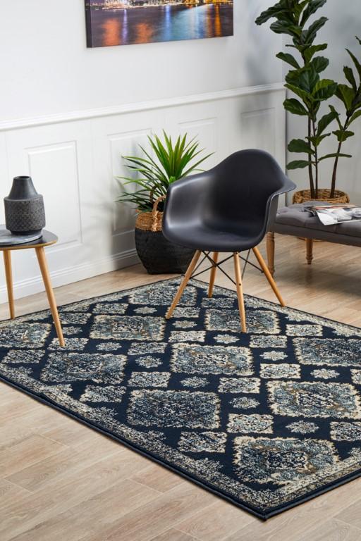 Oxford 434 Navy Modern RugOXF-434-NAV-230X160Rugtastic