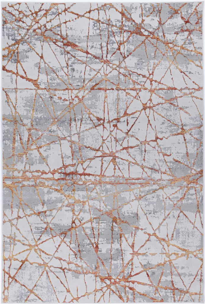 Paulina Geometric Rust RugPORT12003Rugtastic