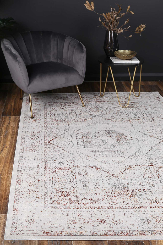 Paulina Rust Traditional RugPORT12019Rugtastic