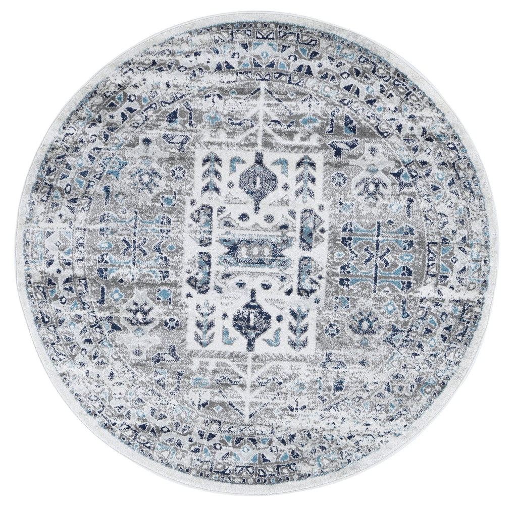 Pravda Cream Blue Traditional RugPROV16014Rugtastic