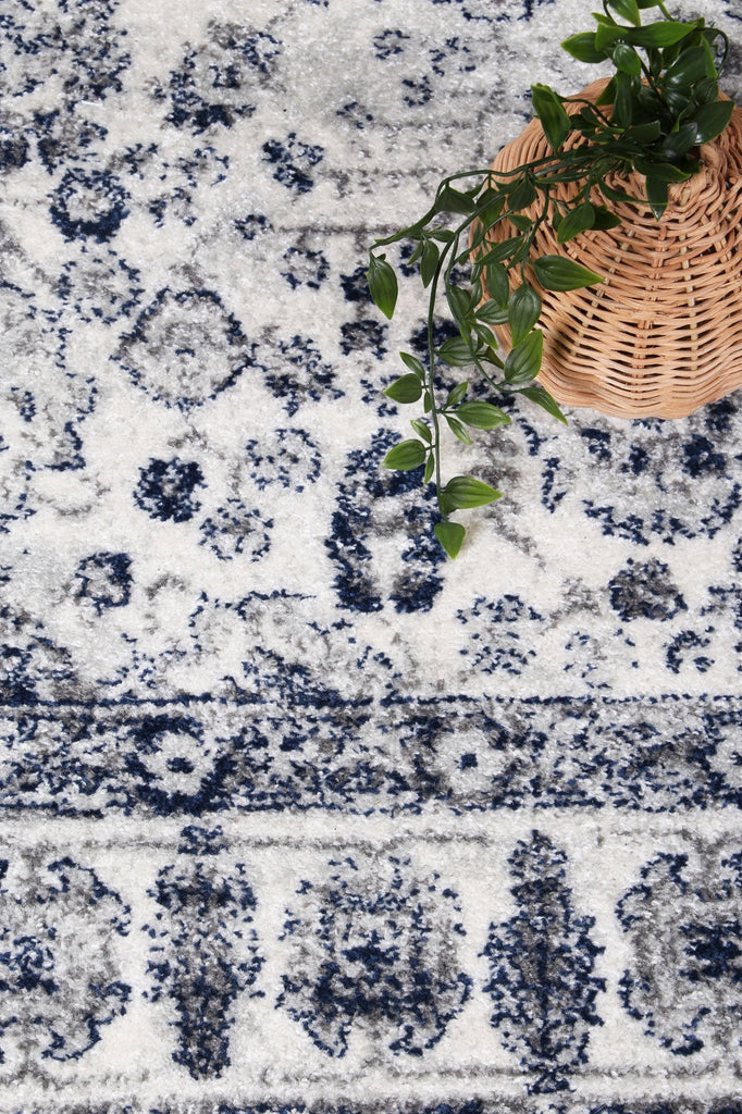 Pravda Navy Cream Traditional RugPROV16016Rugtastic