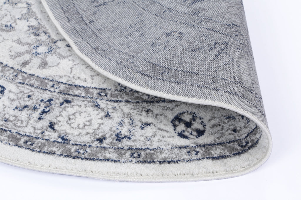 Pravda Navy Cream Traditional RugPROV16016Rugtastic