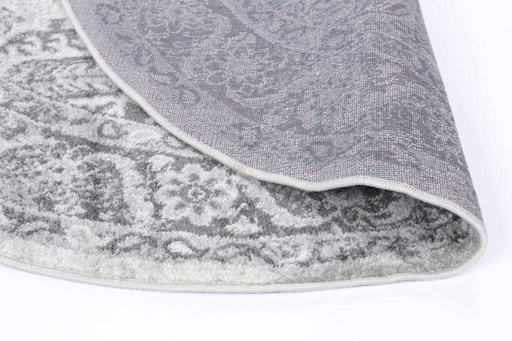 Pravda White Grey Traditional RugPROV16003Rugtastic