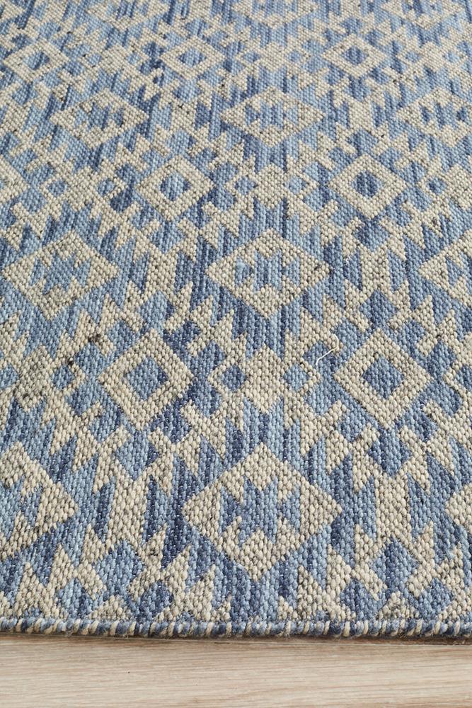 Relic Harvey Blue Wool RugREL-130-BLUE-225X155Rugtastic