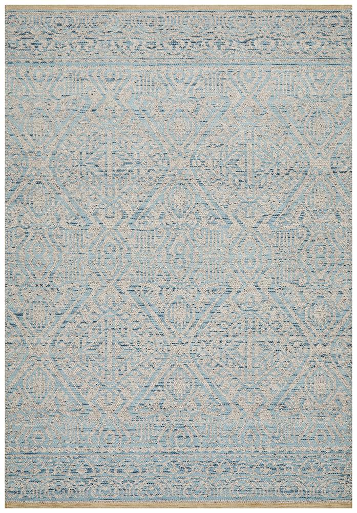 Relic Hunter Blue Grey Wool RugREL-170-SKY-225X155Rugtastic