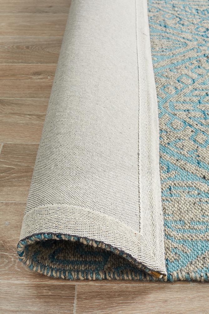 Relic Hunter Blue Grey Wool RugREL-170-SKY-225X155Rugtastic