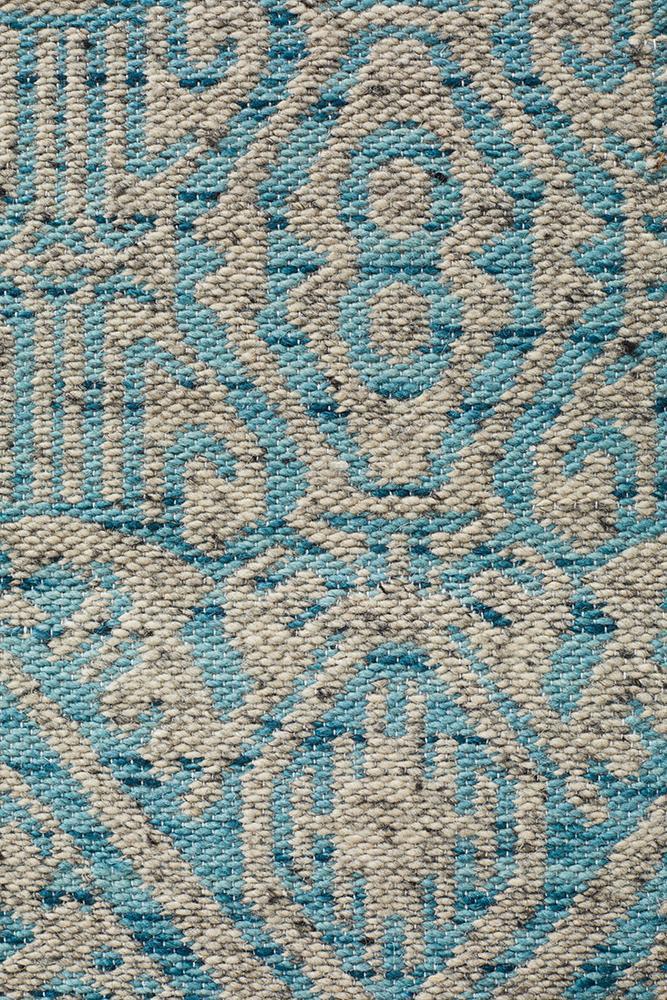 Relic Hunter Blue Grey Wool RugREL-170-SKY-225X155Rugtastic