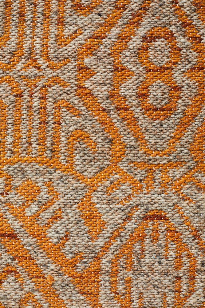 Relic Reuben Rust Wool RugREL-120-RUST-225X155Rugtastic