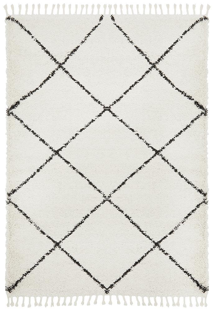 Saffron 22 White RugSAF-22-WHT-170X120Rugtastic