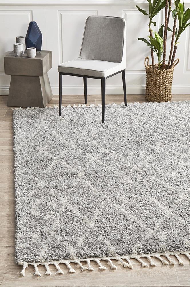 Saffron 55 Silver RugSAF-55-SIL-170X120Rugtastic
