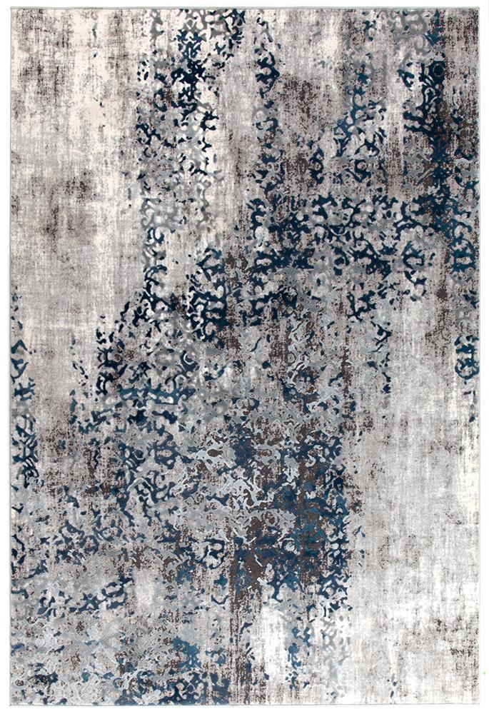 Rugs - Kendal 1731 Grey Modern Rug Blue White