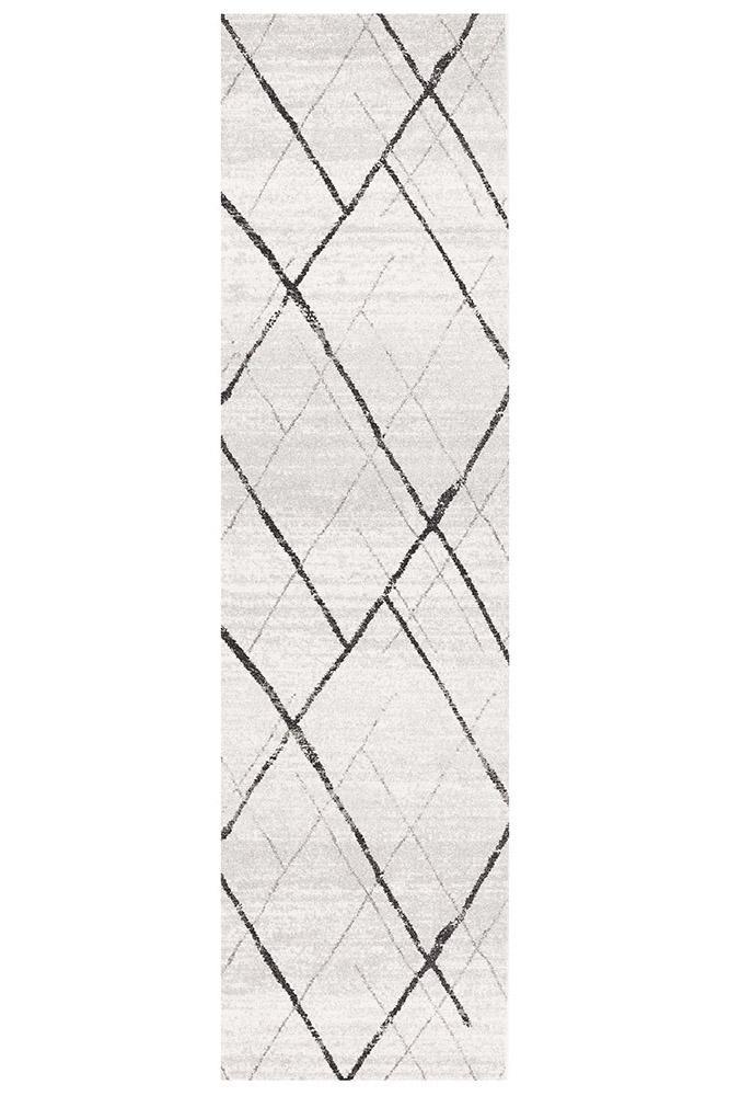 Rugs - Oakley White Grey Contemporary Rug