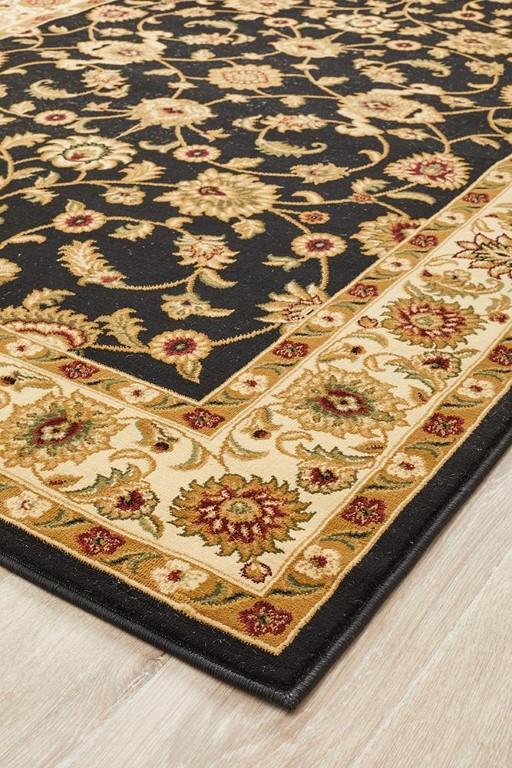 Sydney 1 Black Ivory Persian RugSYD-1-BI-150X80Rugtastic