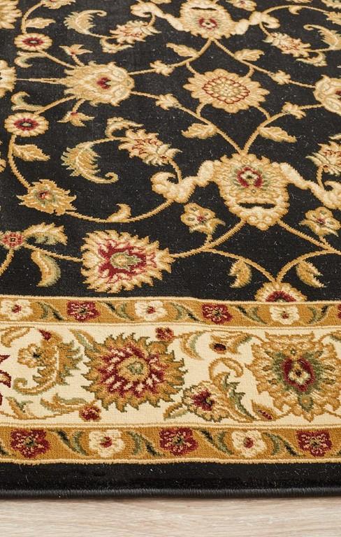 Sydney 1 Black Ivory Persian RugSYD-1-BI-150X80Rugtastic