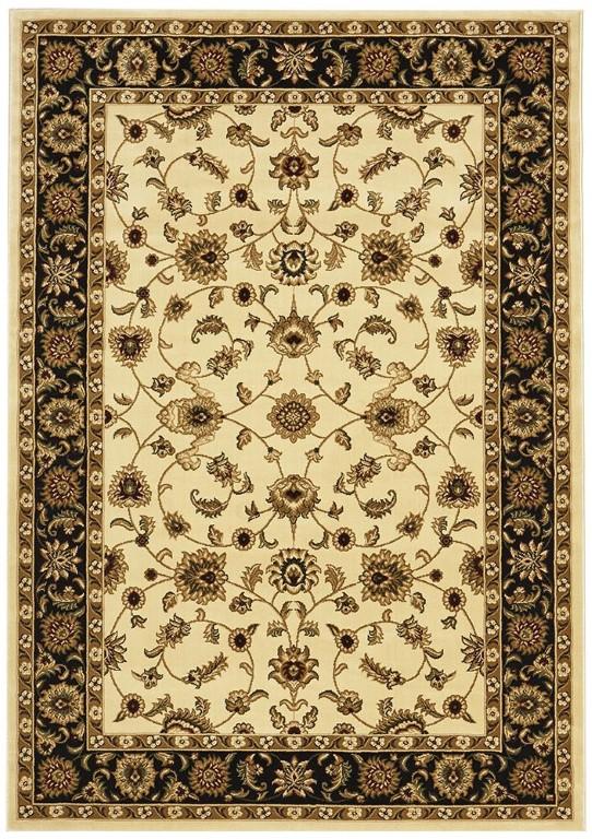 Sydney 1 Ivory Black Persian RugSYD-1-IB-150X80Rugtastic