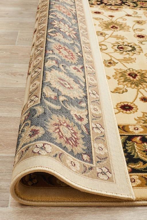 Sydney 1 Ivory Black Persian RugSYD-1-IB-150X80Rugtastic