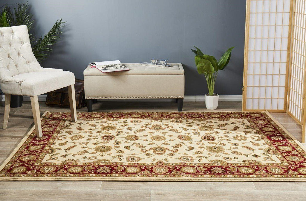 Sydney 1 Ivory Red Persian RugSYD-1-IR-150X80Rugtastic
