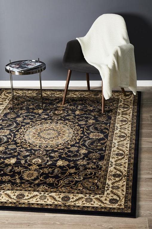 Sydney 9 Navy Ivory Persian RugSYD-9-NI-150X80Rugtastic