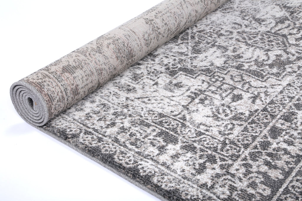 Saliba Carine Ivory & Grey Transitional RugSALS16008Rugtastic