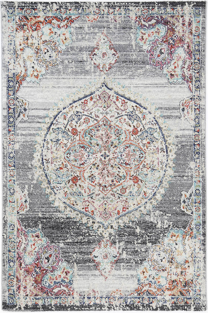 Saliba Hollow Medalion Transitional Grey RugSALS12020042095Rugtastic