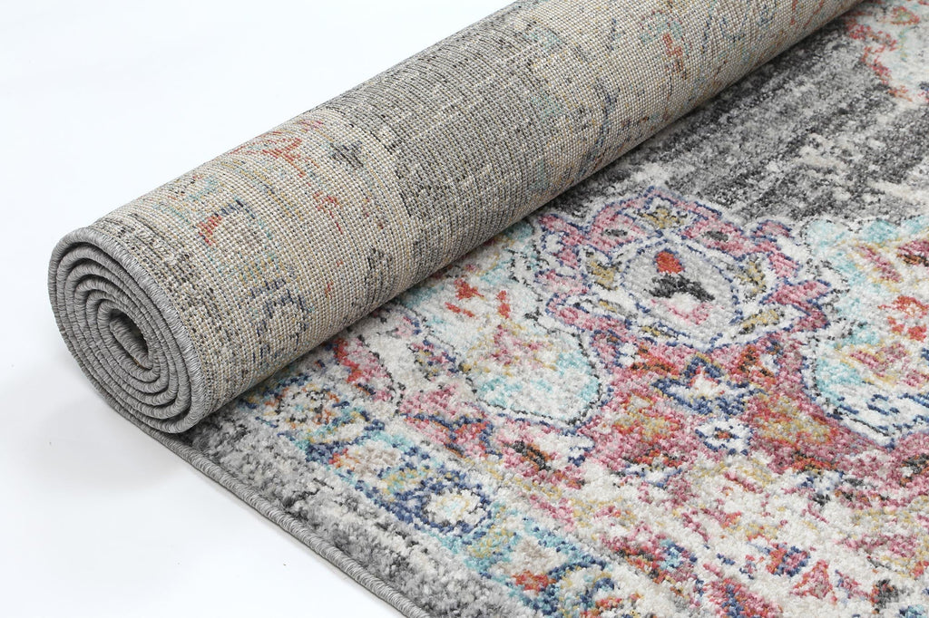 Saliba Hollow Medalion Transitional Grey RugSALS12020042095Rugtastic