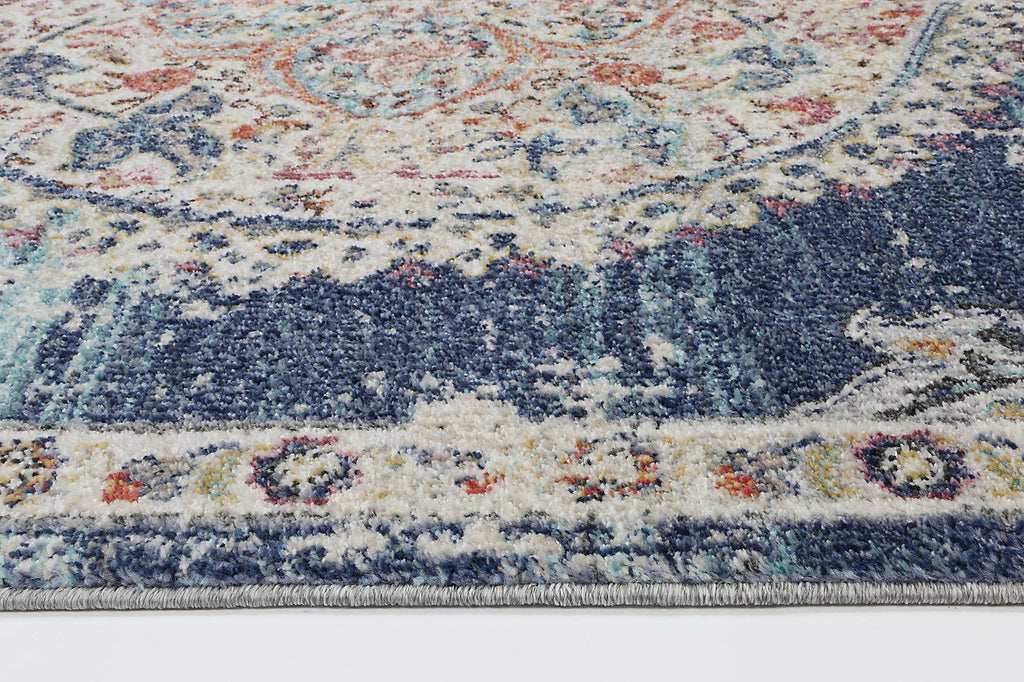 Saliba Hollow Medalion Transitional Navy & Multi RugSALS12020042035Rugtastic