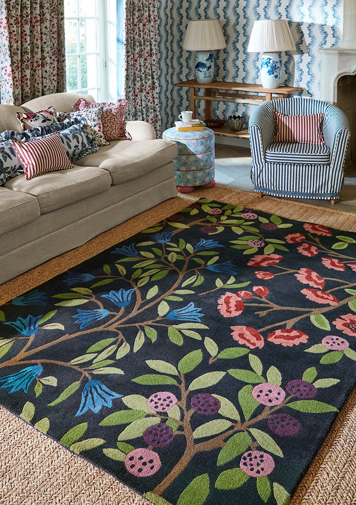 Sanderson Foraging Indigo 146618 RugBC-SAN-146618-200X140Rugtastic