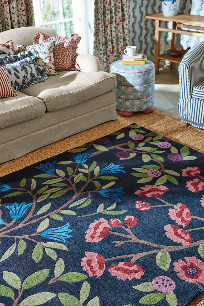 Sanderson Foraging Indigo 146618 RugBC-SAN-146618-200X140Rugtastic