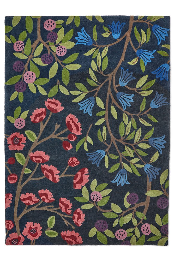 Sanderson Foraging Indigo 146618 RugBC-SAN-146618-200X140Rugtastic