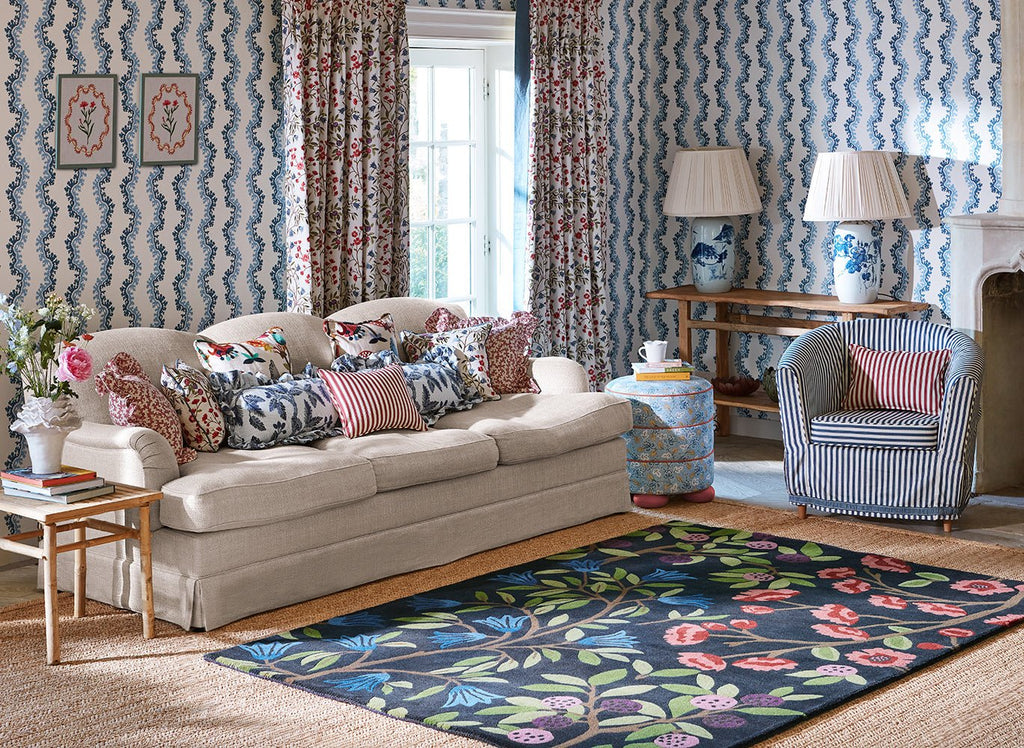 Sanderson Foraging Indigo 146618 RugBC-SAN-146618-200X140Rugtastic