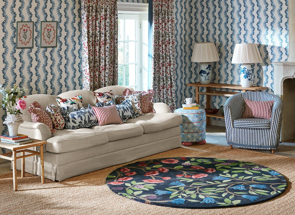Sanderson Foraging Indigo Round 146618 RugBC-SAN-146618-150X150Rugtastic