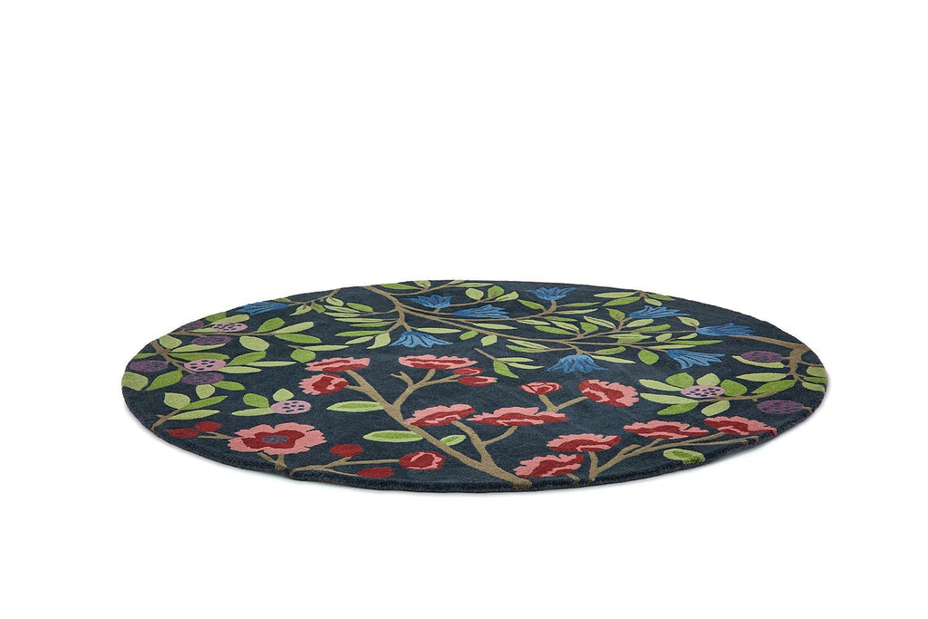 Sanderson Foraging Indigo Round 146618 RugBC-SAN-146618-150X150Rugtastic
