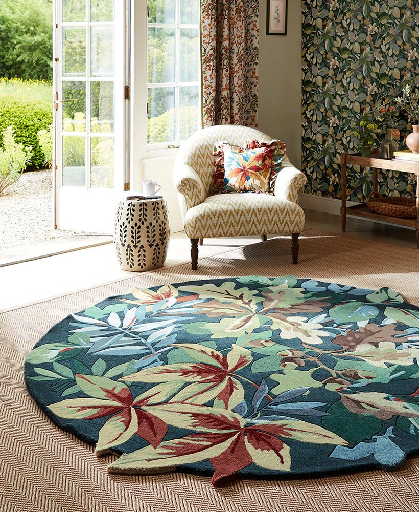 Sanderson Robin's Wood Forest Green 146508 RugBC-SAN-146508-150X150Rugtastic