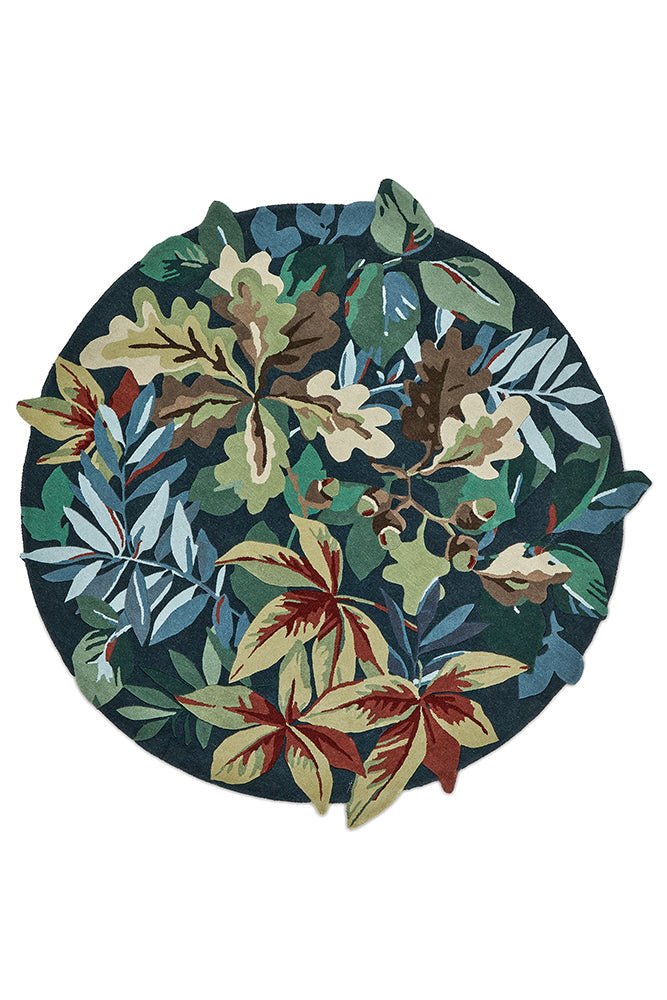 Sanderson Robin's Wood Forest Green 146508 RugBC-SAN-146508-150X150Rugtastic