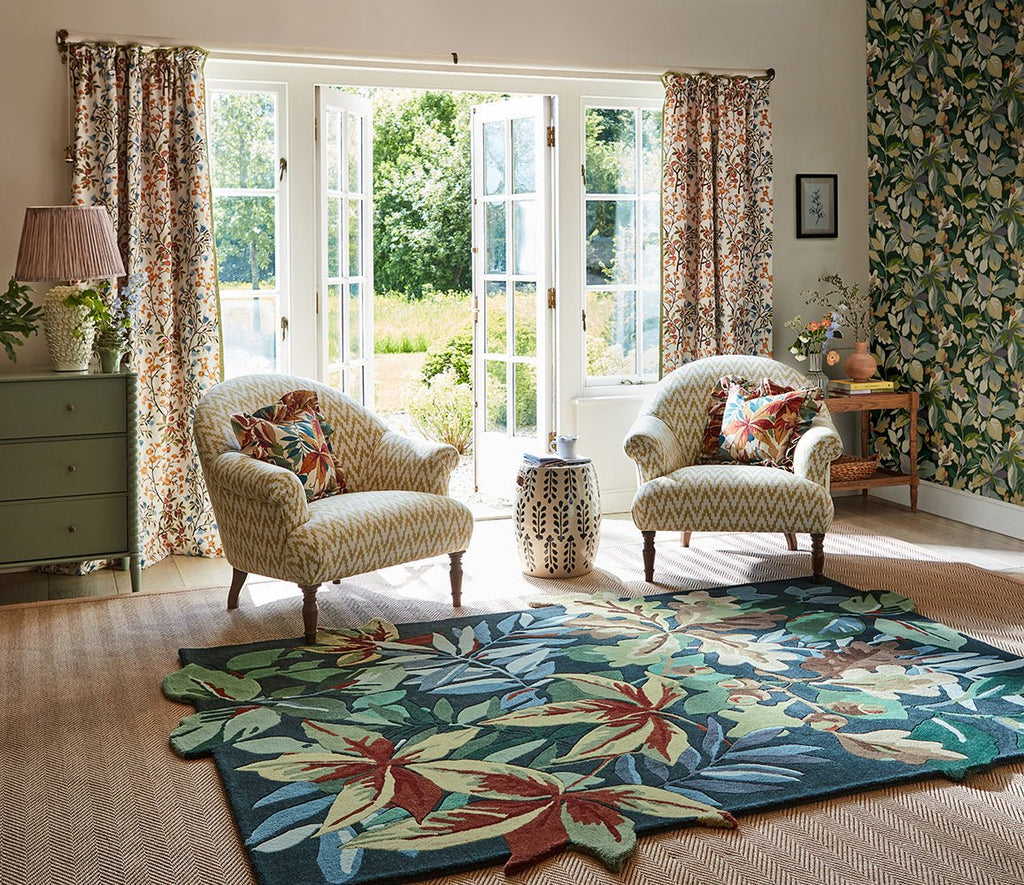 Sanderson Robin's Wood Forest Green 146508 RugBC-SAN-146508-200X140Rugtastic