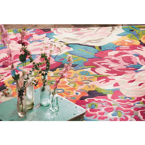 Sanderson Rose & Peony Cerise 45005BC-SAN-45005-200X140Rugtastic