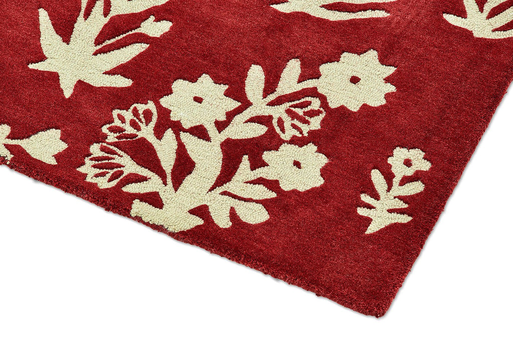 Sanderson Woodland Glade Damson Red 146800 RugBC-SAN-146800-200X140Rugtastic