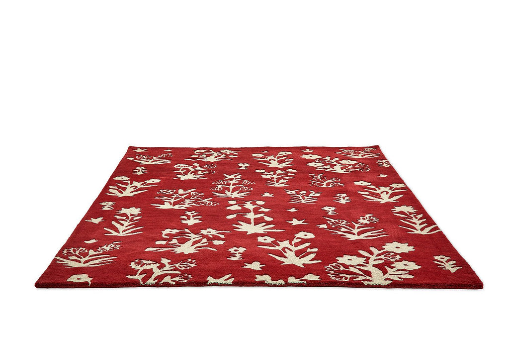 Sanderson Woodland Glade Damson Red 146800 RugBC-SAN-146800-200X140Rugtastic