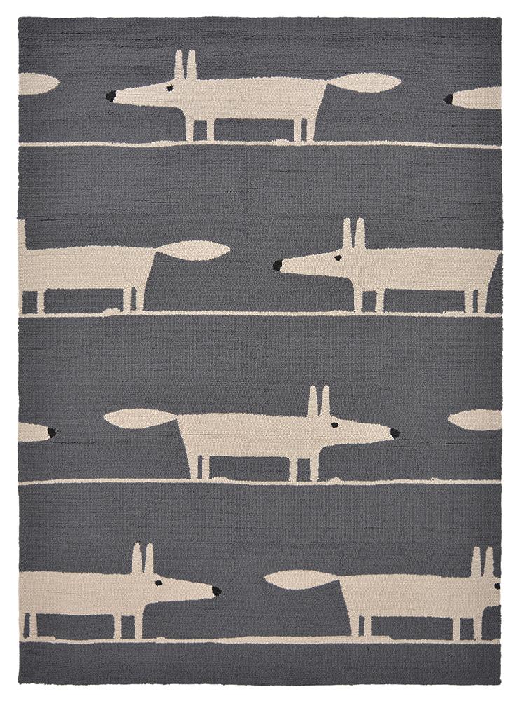 Scion Mr. Fox Charcoal Indoor Outdoor Rug 425305 - Buy Rugs Online ...