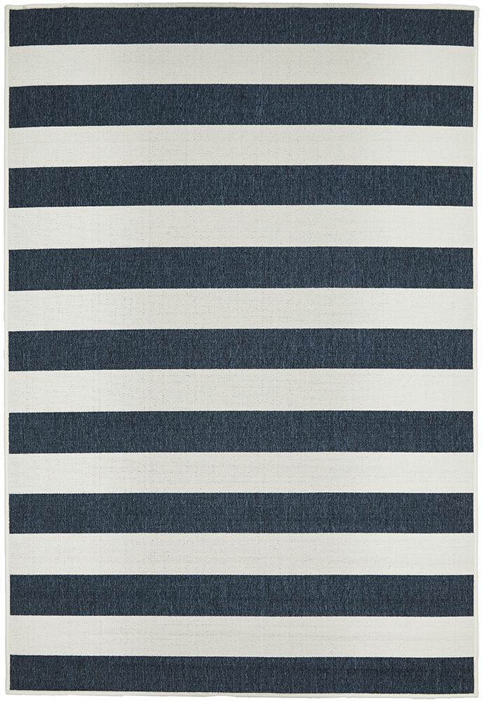 Seaside 4 Navy White Outdoor RugSSD-4444-NVWH-160X110Rugtastic