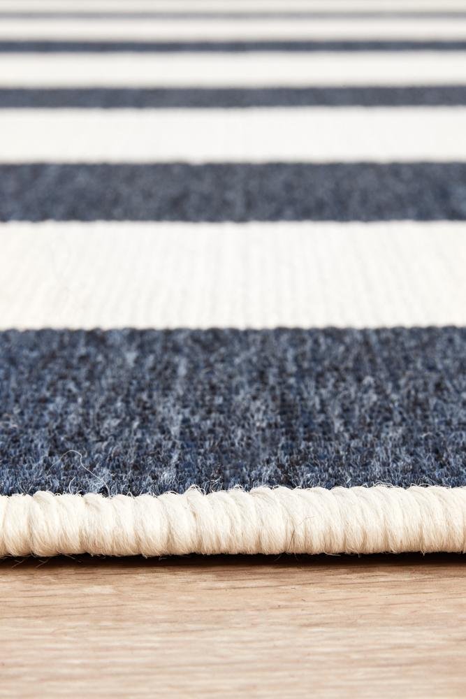 Seaside 4 Navy White Outdoor RugSSD-4444-NVWH-160X110Rugtastic