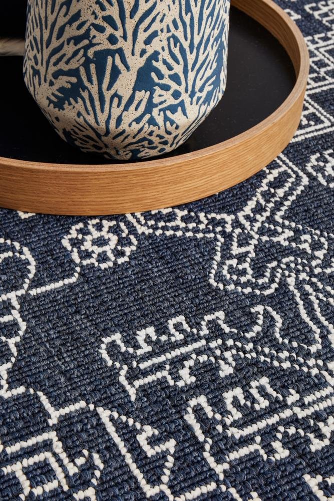Seaside 5 Navy Outdoor RugSSD-5555-NVY-160X110Rugtastic