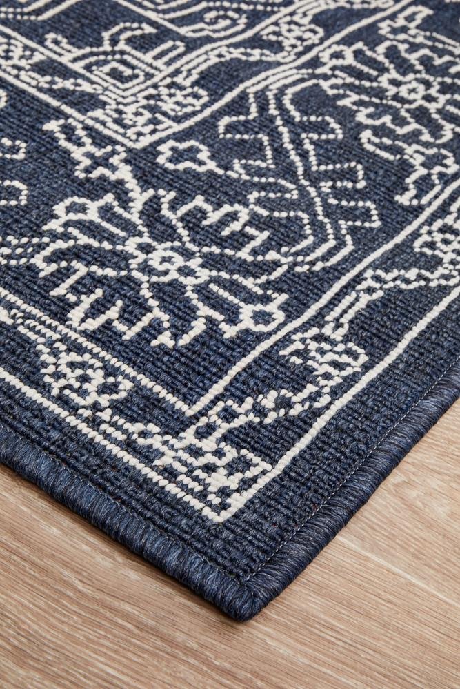 Seaside 5 Navy Outdoor RugSSD-5555-NVY-160X110Rugtastic